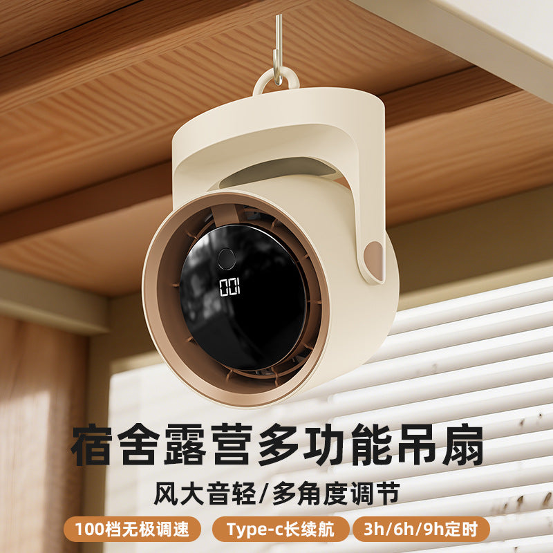 Mini Ventilador Recargable de Escritorio con Montaje en Pared