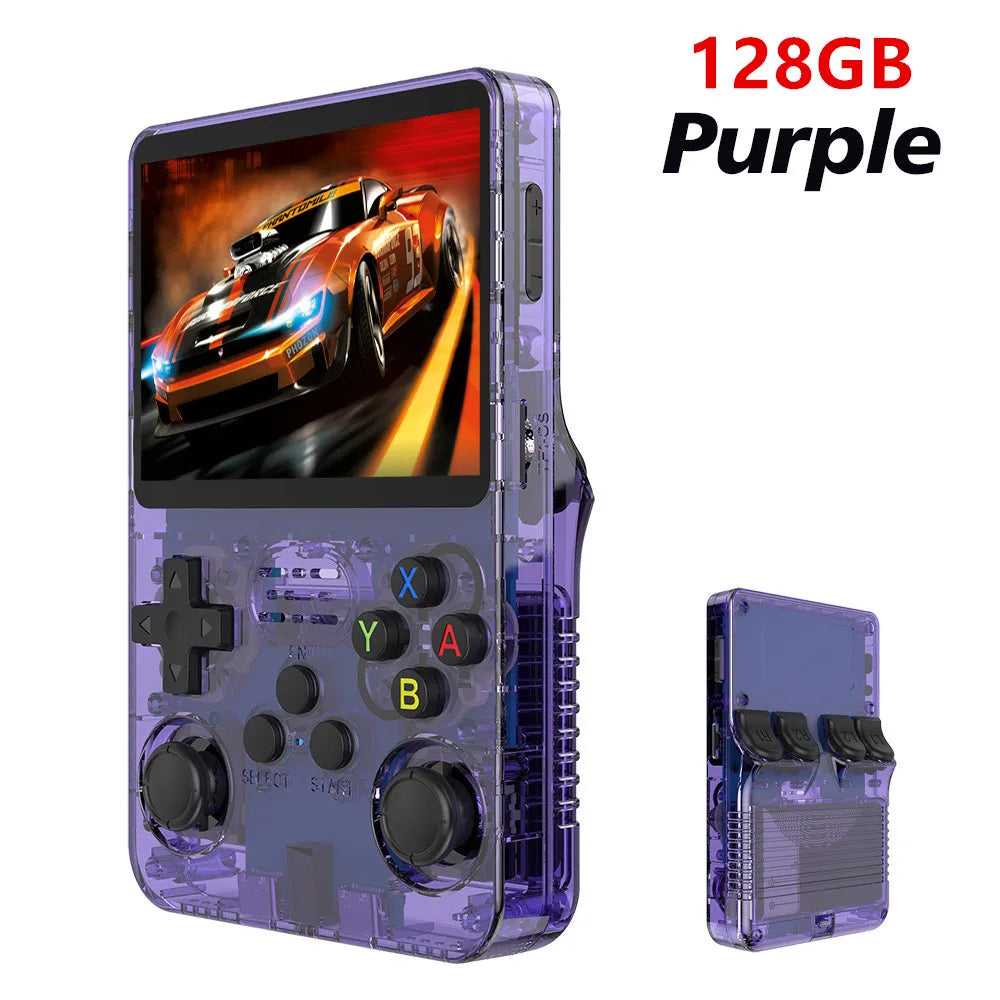 Consola de Videojuegos Retro R36S – Pantalla IPS 3.5", 128GB, Miles de Juegos Incluidos
