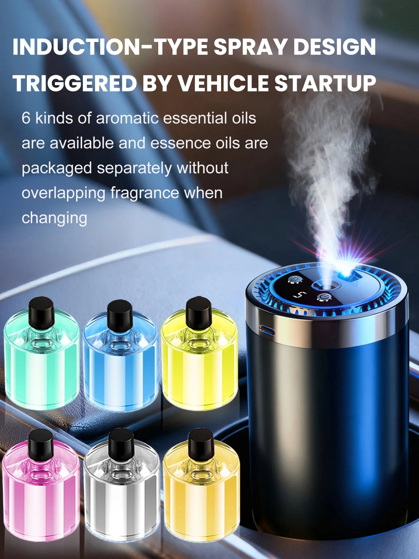 Aromatizador para carros eléctrico y recargable