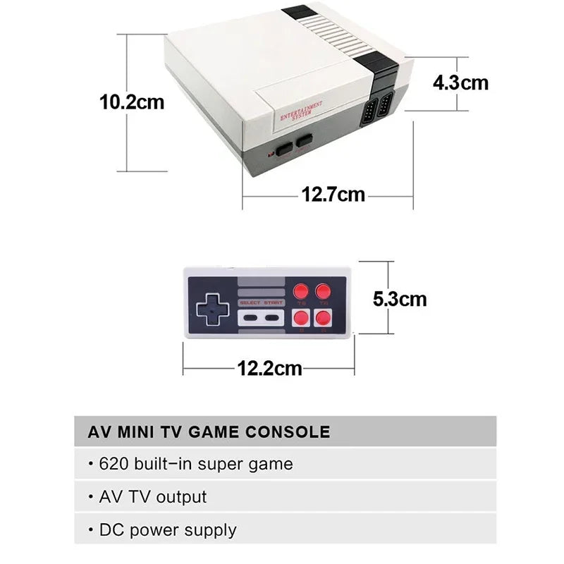 Consola Retro Familiar — 620 Juegos Clásicos con 2 Controles