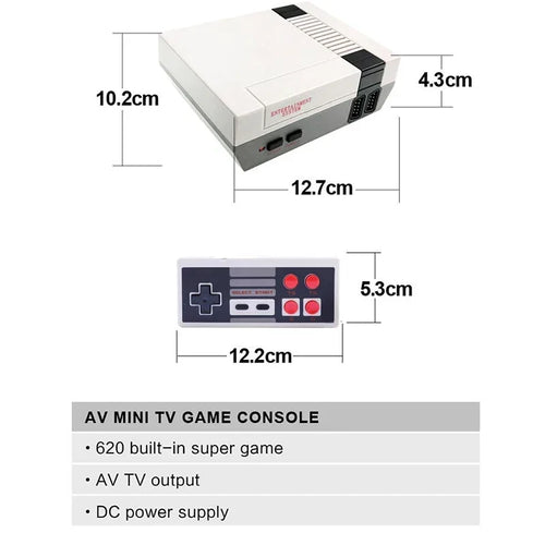 Consola Retro Familiar — 620 Juegos Clásicos con 2 Controles