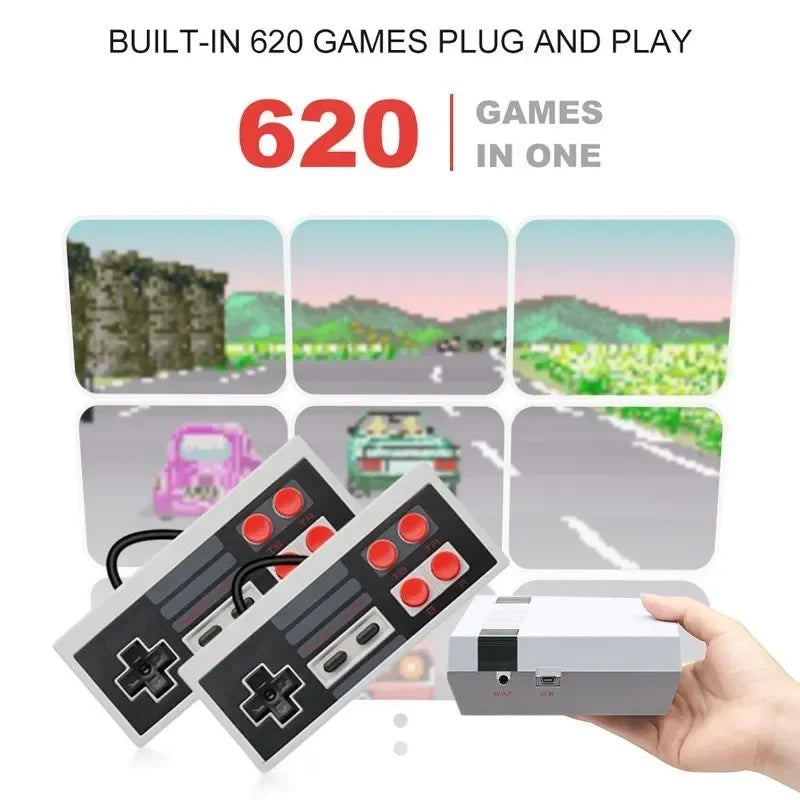 Consola Retro Familiar — 620 Juegos Clásicos con 2 Controles