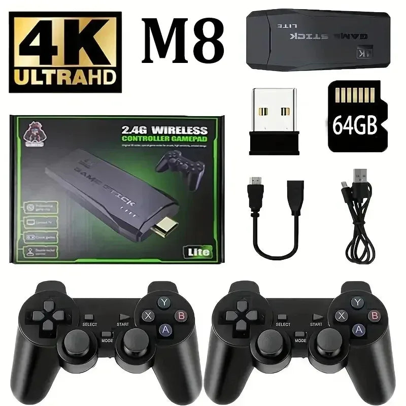New stylish adult and child M8 home TV game console, 520 games, USB wireless dual P, 2.4G high-definition