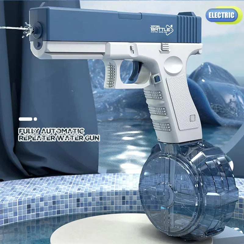 Pistola de Agua Eléctrica para Niños y Adultos – Batería de Litio, Largo Alcance