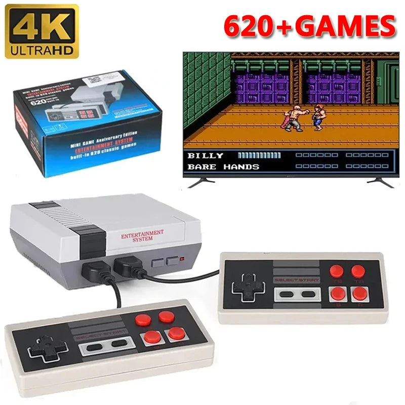 Consola Retro Familiar — 620 Juegos Clásicos con 2 Controles