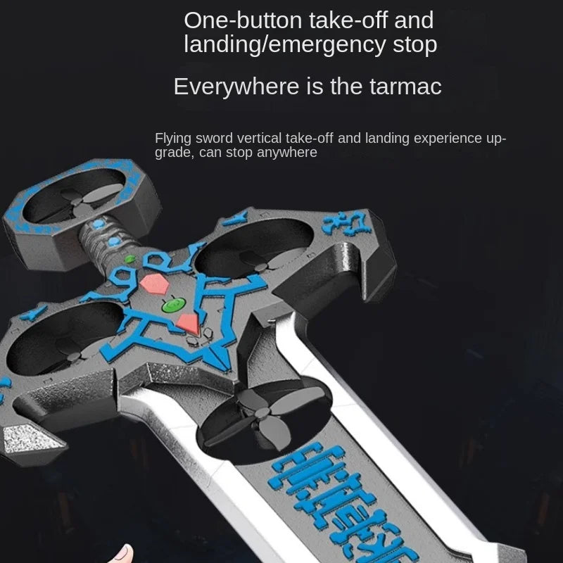 Drone Espada Voladora 36cm – Control Remoto, 3 Velocidades, Giro 360°, Material Resistente a Caídas