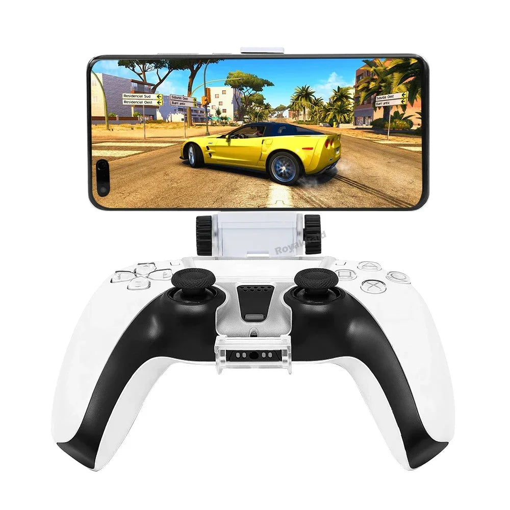 For PS5 Controller Holder Mobile Phone Game Clip Gamepad Holder Gaming Joystick Clamp Mount Adjustable Bracket for Playstation 5