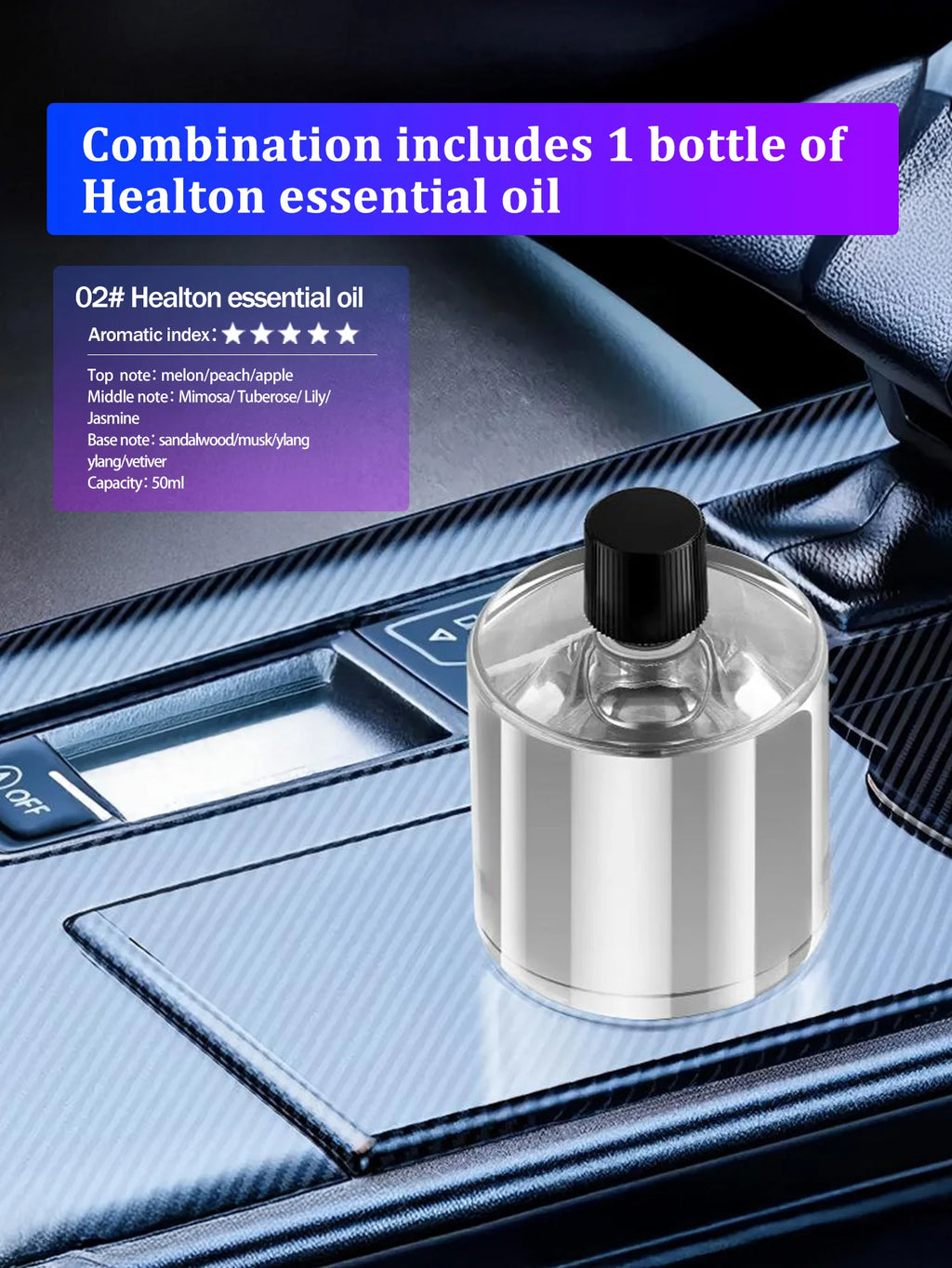 Aromatizador para carros eléctrico y recargable
