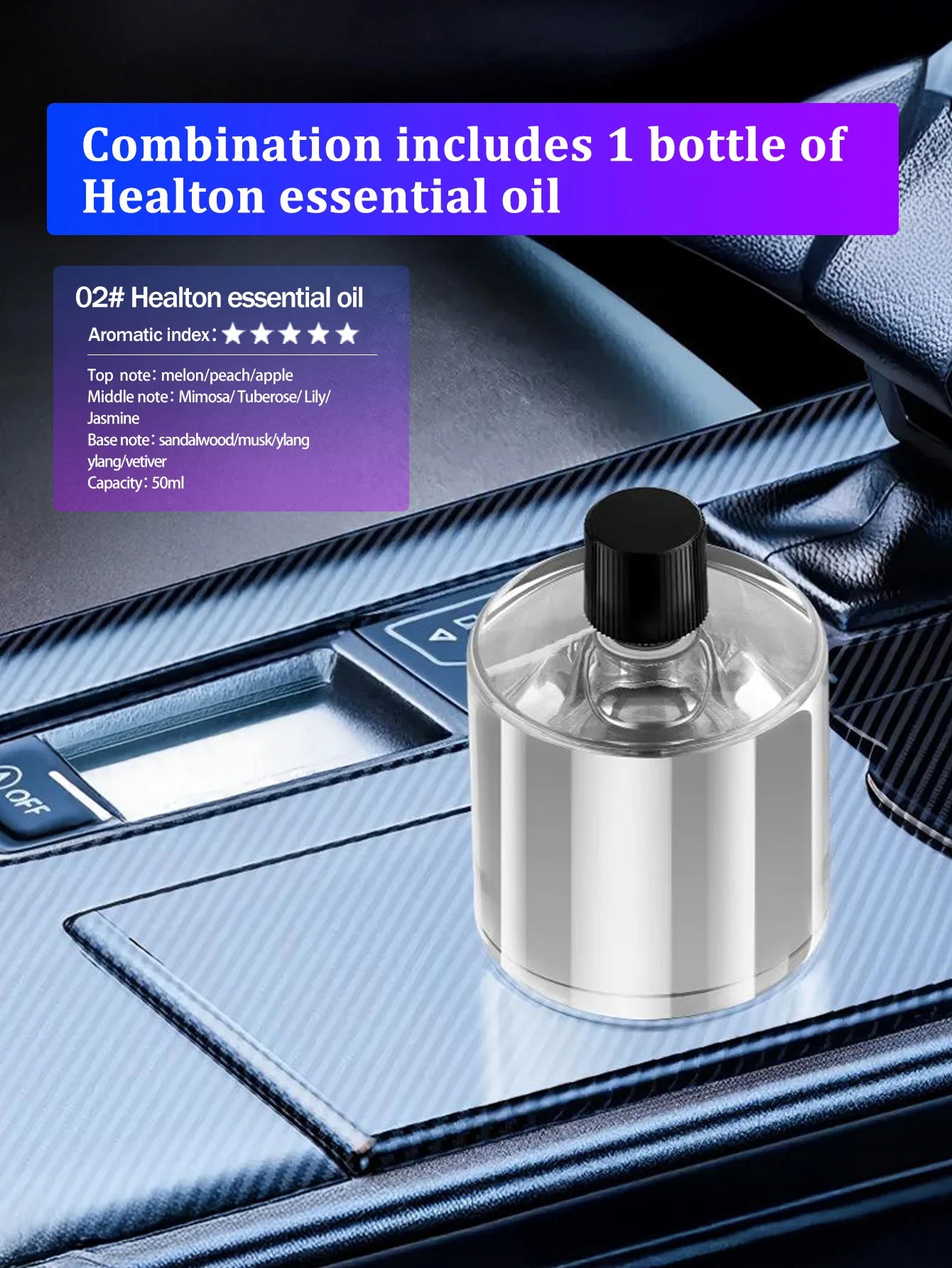 Aromatizador para carros eléctrico y recargable