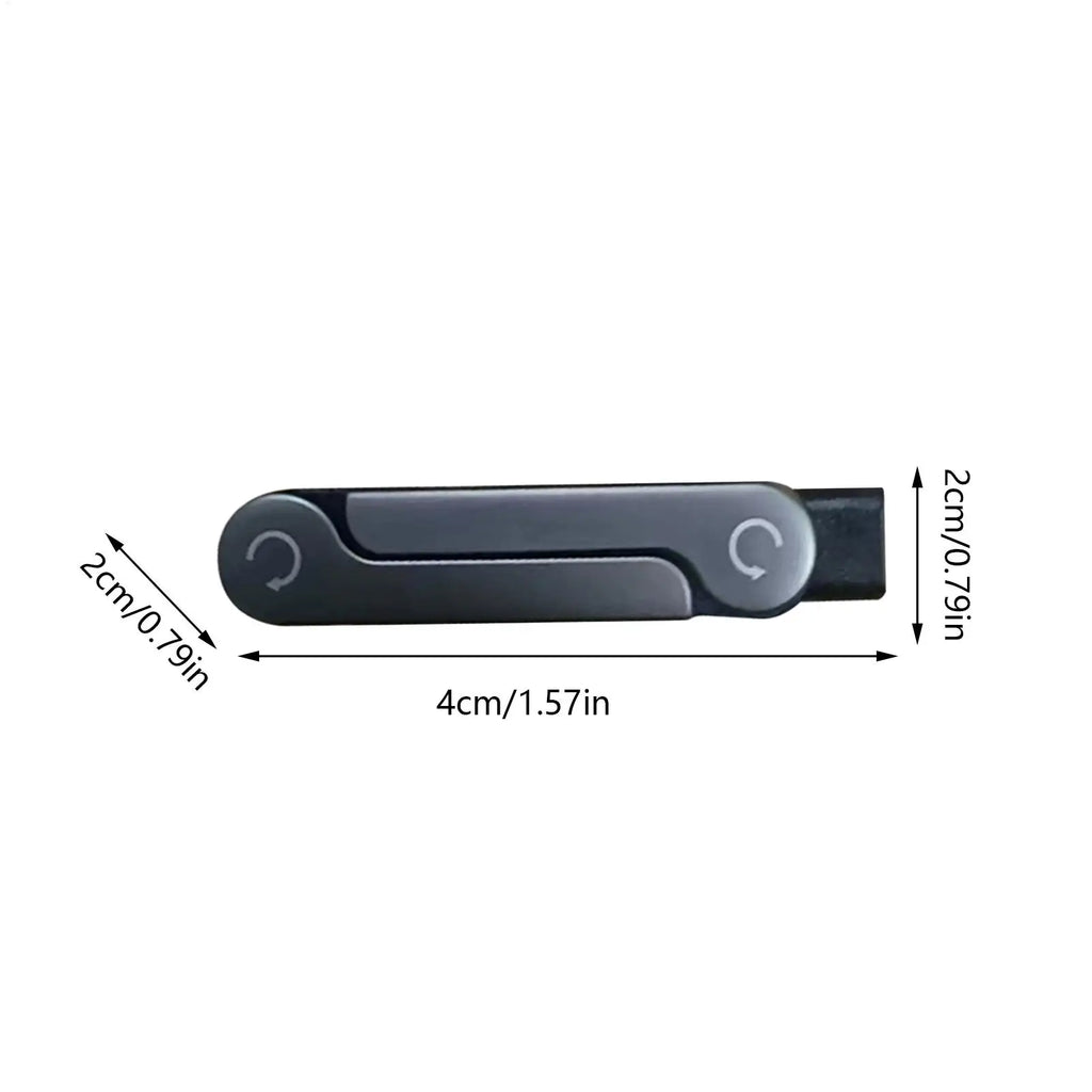 240W 2-in-1 Black/Orange Fast Charging Foldable Bracket Data Cable Type-C to Type-C Data Wire with Phone Tablet Stand