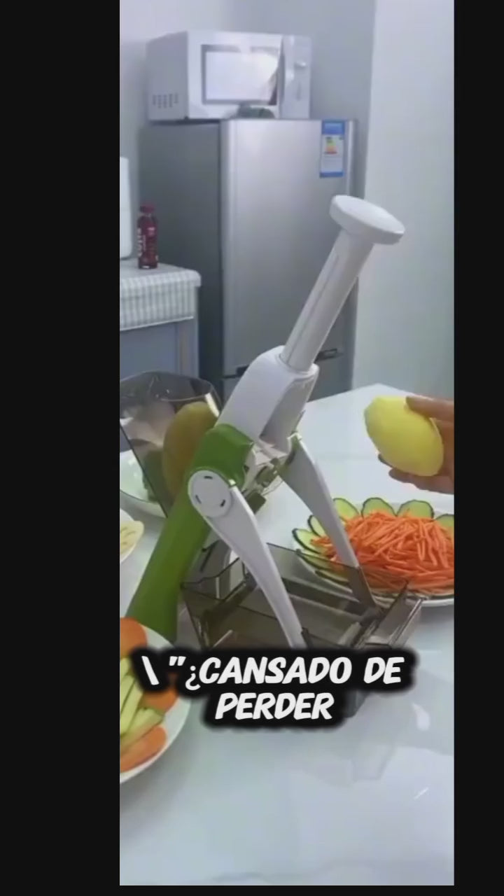 Rebanador Mandolina de Frutas y Vegetales en ABS – Cortes Milimétricos, Fácil y Rápido